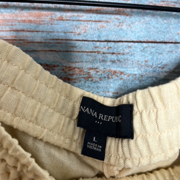 Banana Republic Linen Pants Joggers Large - Picture 4 of 8